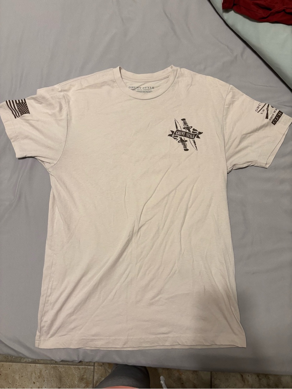 Grunt Style Light Beige Short-Sleeve Crewneck Tee
